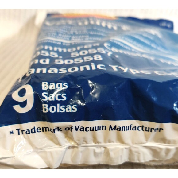 KENMORE CANISTER VACUUM BAGS TYPE C FOR MODELS 5055, 50557, & 50588 - Picture 3 of 5